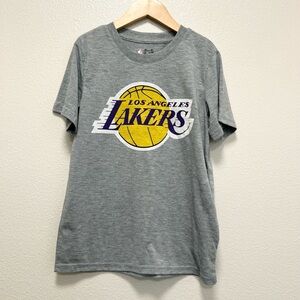 Gray Los Angeles Lakers T-Shirt Medium (10-12)